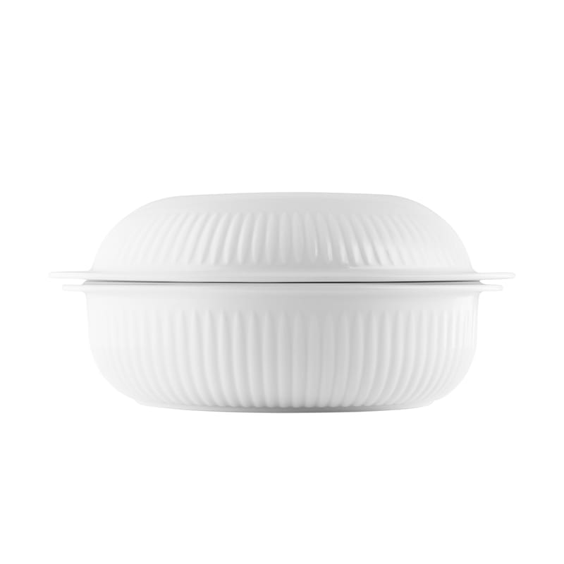 Table et cuisine - Plats - Cocotte Legio Nova céramique blanc / Céramique - 6L - Eva Trio - Blanc - Porcelaine