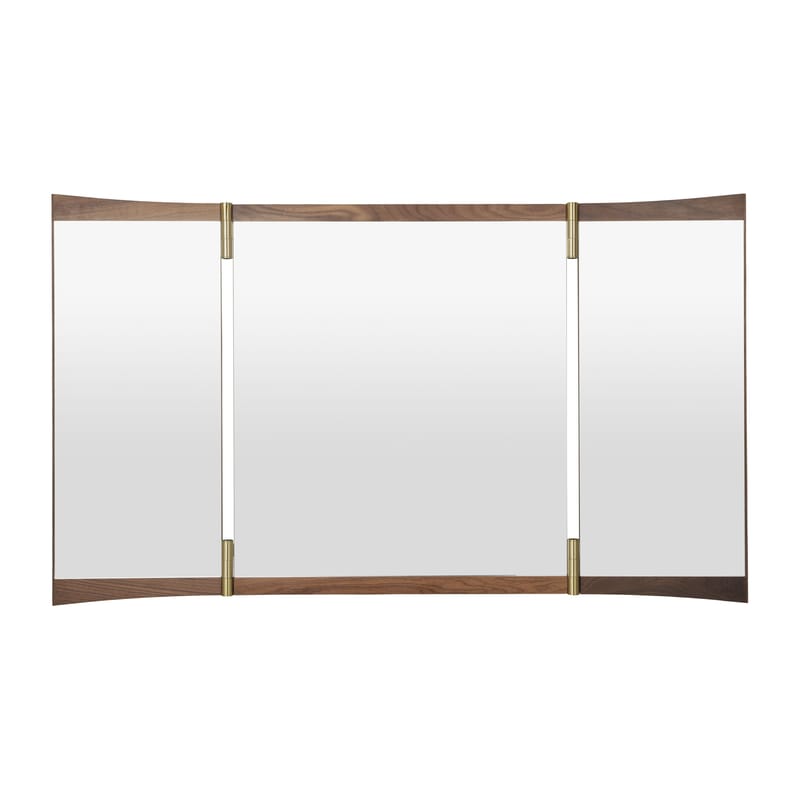 Hinged shop vanity mirror