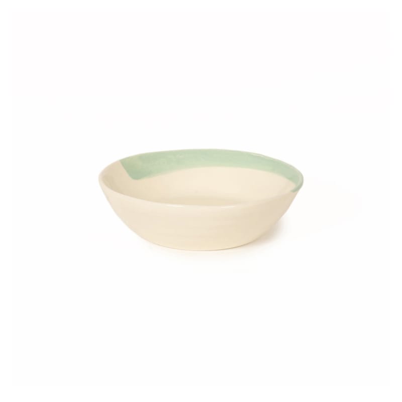 Table et cuisine - Saladiers, coupes et bols - Bol Esquisse céramique vert / Ø 15 cm - Maison Sarah Lavoine - Aqua - Céramique émaillée