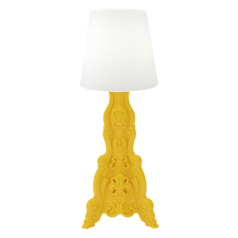 Lighting - Floor lamps - Madame of Love Outdoor floor lamp plastic material yellow Outdoor - H 200 cm - Design of Love by Slide - Zinc yellow - Polythene