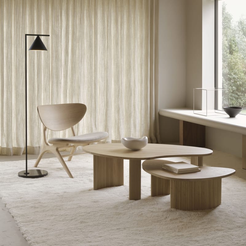 Table basse Boomerang bois naturel / 90 x 61 x H 29 cm - Chêne - Ethnicraft