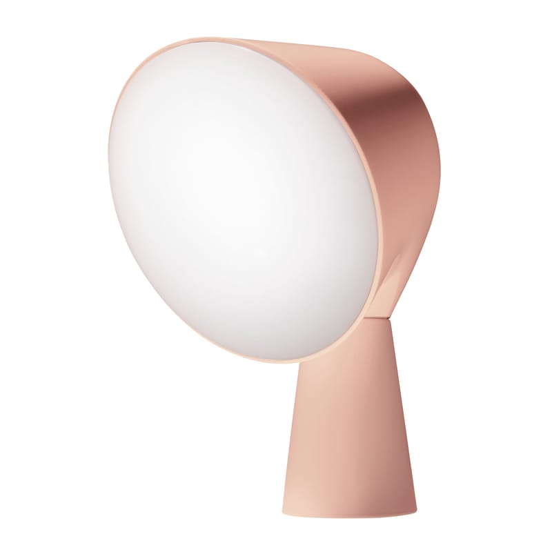 Decoration - Children\'s Home Accessories - Binic Table lamp plastic material pink - Foscarini - Pink - ABS, Polycarbonate