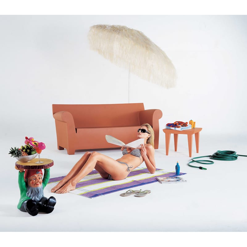 Kartell Bubble Club 2 seater outdoor sofa black Made In Design UK