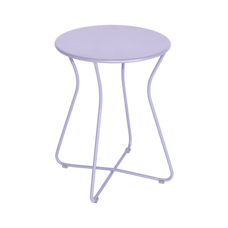 Mobilier - Tables basses - Tabouret Cocotte métal violet / Table d\'appoint - H 45 cm - Fermob - Guimauve - Acier peint