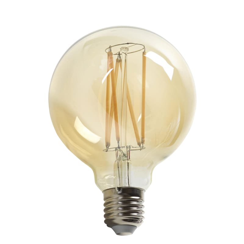Luminaire - Ampoules et accessoires - Ampoule LED filaments E27 Edison verre transparent 2W / Pour baladeuse & lampe Studio Simple - Serax - Ø 9,5 cm / Transparent - Verre