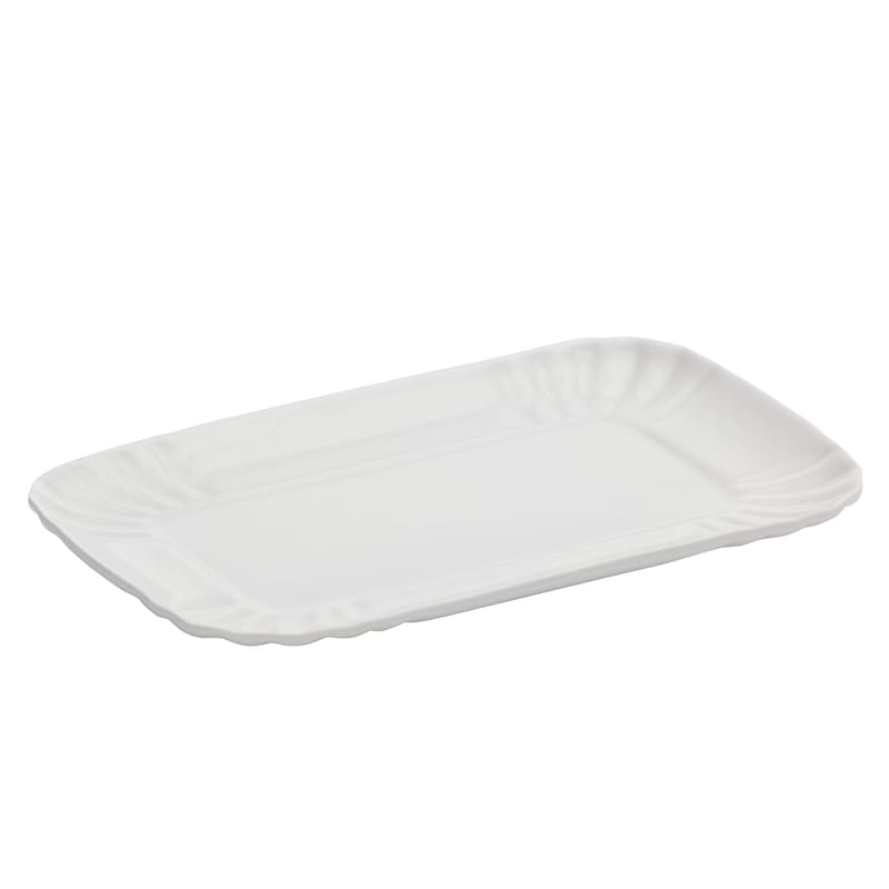 Table et cuisine - Assiettes - Assiette à dessert Estetico Quotidiano céramique blanc / 13 x 20 cm - Seletti - A l\'unité / Blanc - Porcelaine