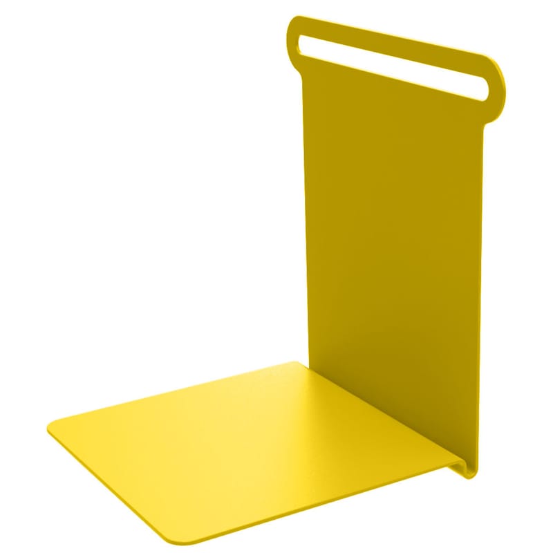 Mobilier - Etagères & bibliothèques - Etagère Knick métal jaune / Range-livres - L 15 cm - Matière Grise - Jaune - Métal