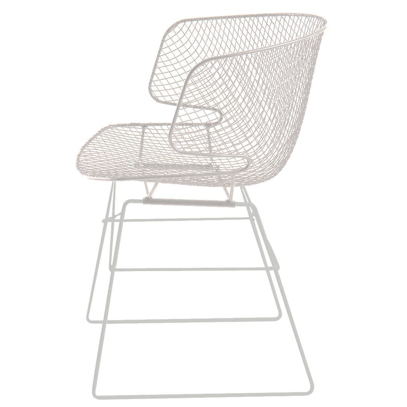 Mobilier - Chaises, fauteuils de salle à manger - Fauteuil Arkys métal gris - Eumenes - Structure grise / siège gris - Acier galvanisé verni