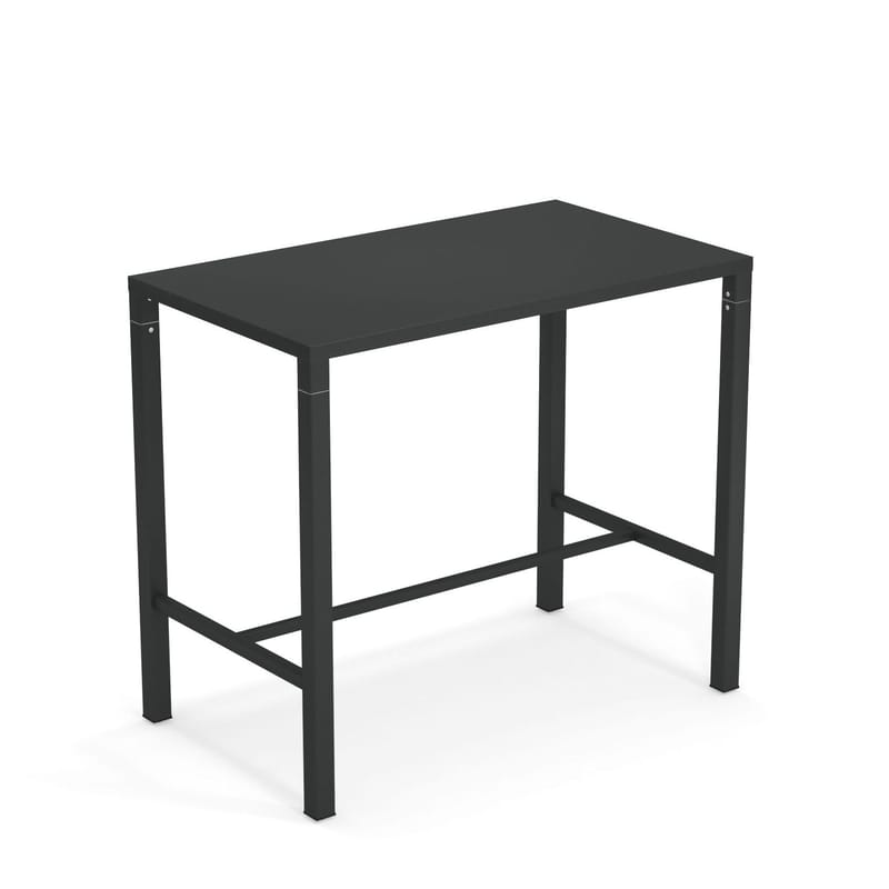 Möbel - Stehtische und Bars - hoher Tisch Nova metall / 120 x 70 cm x H 105 cm - Stahl - Emu - Antikeisen - gefirnister Stahl