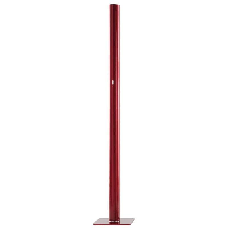 Luminaire - Lampadaires - Lampadaire Ilio LED métal rouge / Bluetooth - H 175 cm - Artemide - Rouge - Acier peint, Aluminium peint