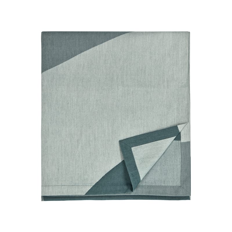 Linge de maison - Linge de table - Nappe en tissu Savanni tissu bleu / 155 x 250 cm - Coton - Marimekko - Savanni / Bleu, vert - Coton