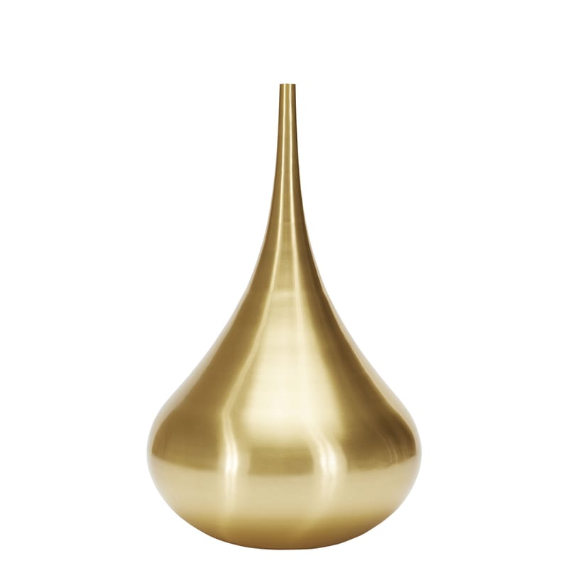 Décoration - Vases - Vase Beat Vessel Drop or métal / Ø 55 x H 96 cm - Laiton - Tom Dixon - Drop / Laiton - Laiton massif
