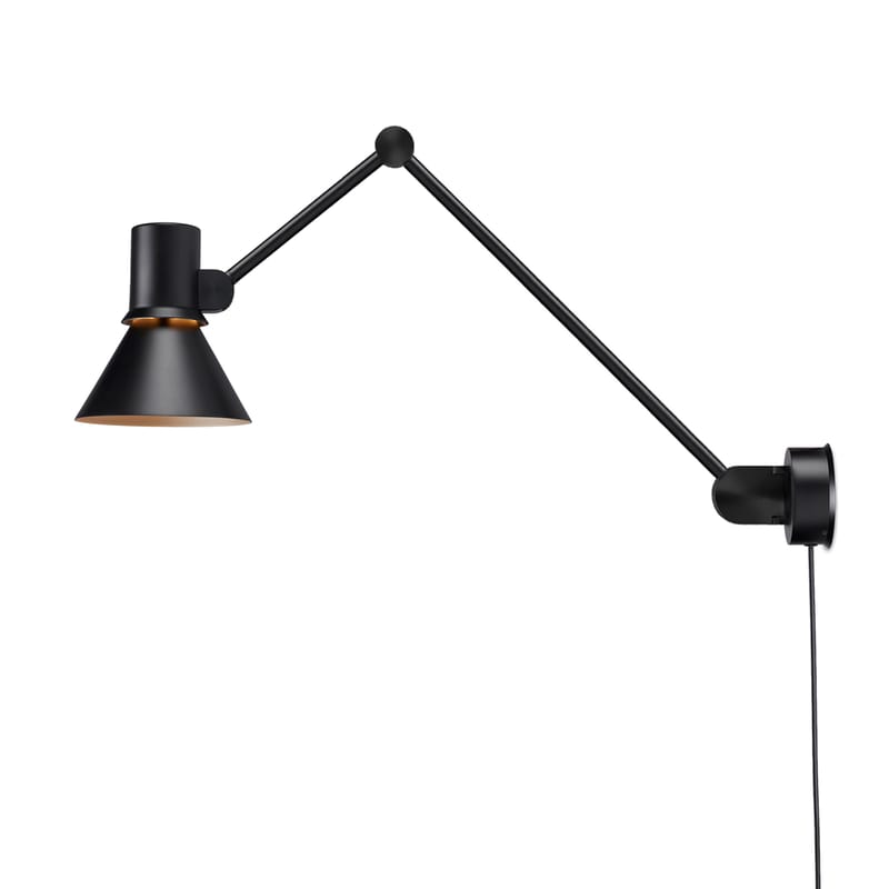 Anglepoise Type 80 W3 Wall light with plug black Made In Design UK