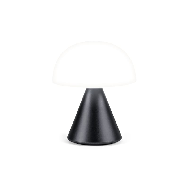 Lexon Mina Mini LED Wireless rechargeable lamp - metallic grey | Made ...