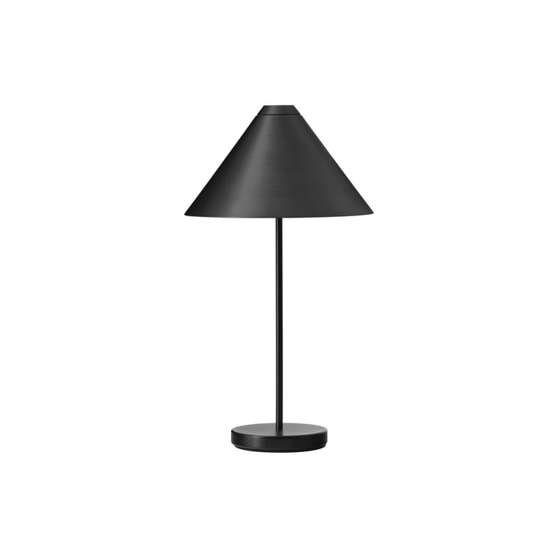 Luminaire - Lampes de table - Lampe sans fil rechargeable Brolly LED métal noir - NEW WORKS - Acier noir - Acier
