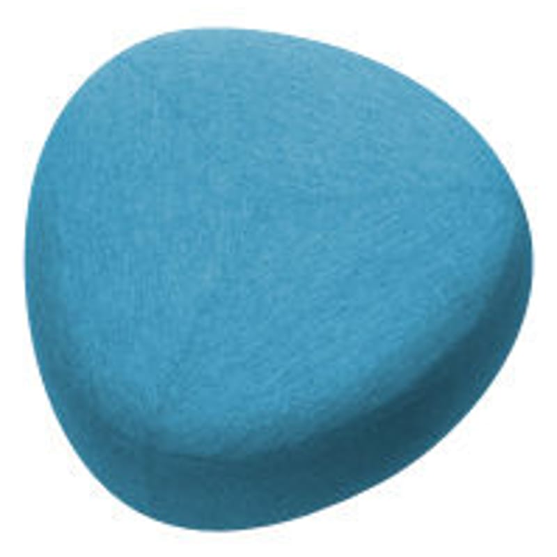 Mobilier - Poufs - Pouf Kipu Medium tissu bleu / 80 x 80 cm - Lapalma - Bleu - Mousse polyuréthane, Tissu Kvadrat