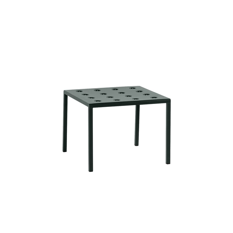 Mobilier - Tables basses - Table basse Balcony métal vert / 50 x 51,5 cmx H 39 cm - Bouroullec, 2022 - Hay - Vert forêt - Acier peinture poudre