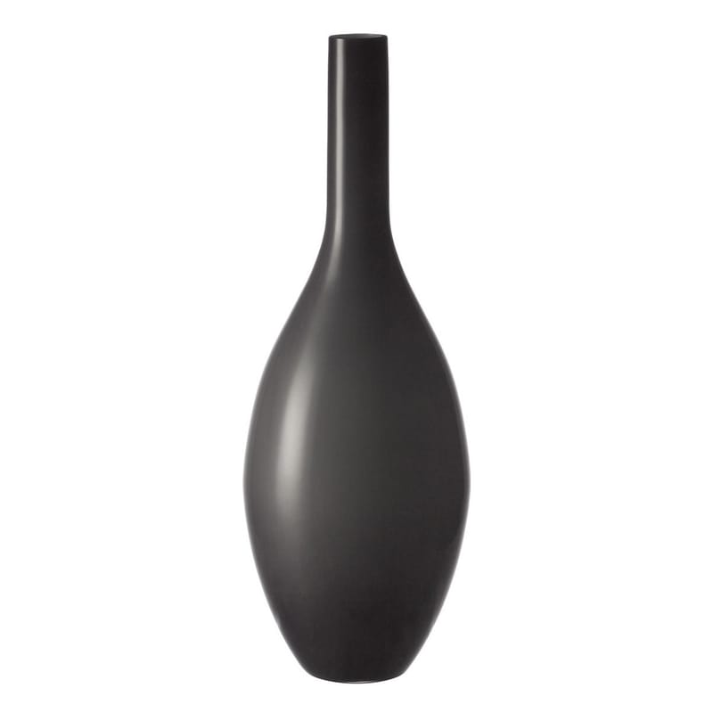 Interni - Vasi - Vaso Beauty vetro grigio H 50 cm - Leonardo - Grigio - Vetro
