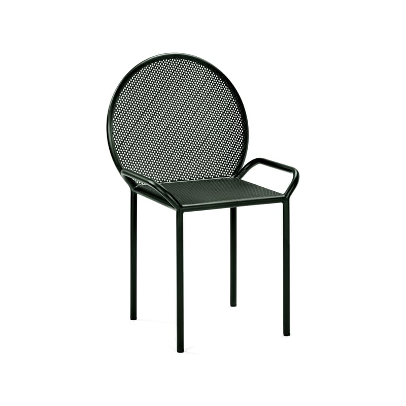 Mobilier - Chaises, fauteuils de salle à manger - Chaise Fontainebleau métal vert - Serax - Vert foncé - Acier