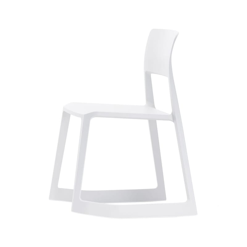Mobilier - Chaises, fauteuils de salle à manger - Chaise Tip Ton plastique blanc / Inclinable & ergonomique - Vitra - Blanc - Polypropylène