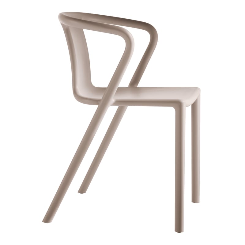 Mobilier - Chaises, fauteuils de salle à manger - Fauteuil empilable Air-Armchair beige / Jasper Morrison, 2006 - Magis - Beige - Polypropylène chargé de fibre de verre