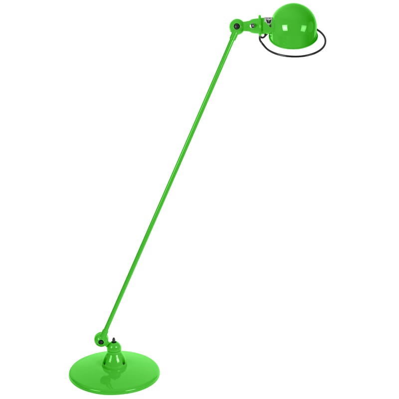 Luminaire - Lampadaires - Liseuse Loft métal vert / 1 bras articulé - H 120 cm - Jieldé - Vert pomme brillant - Acier inoxydable