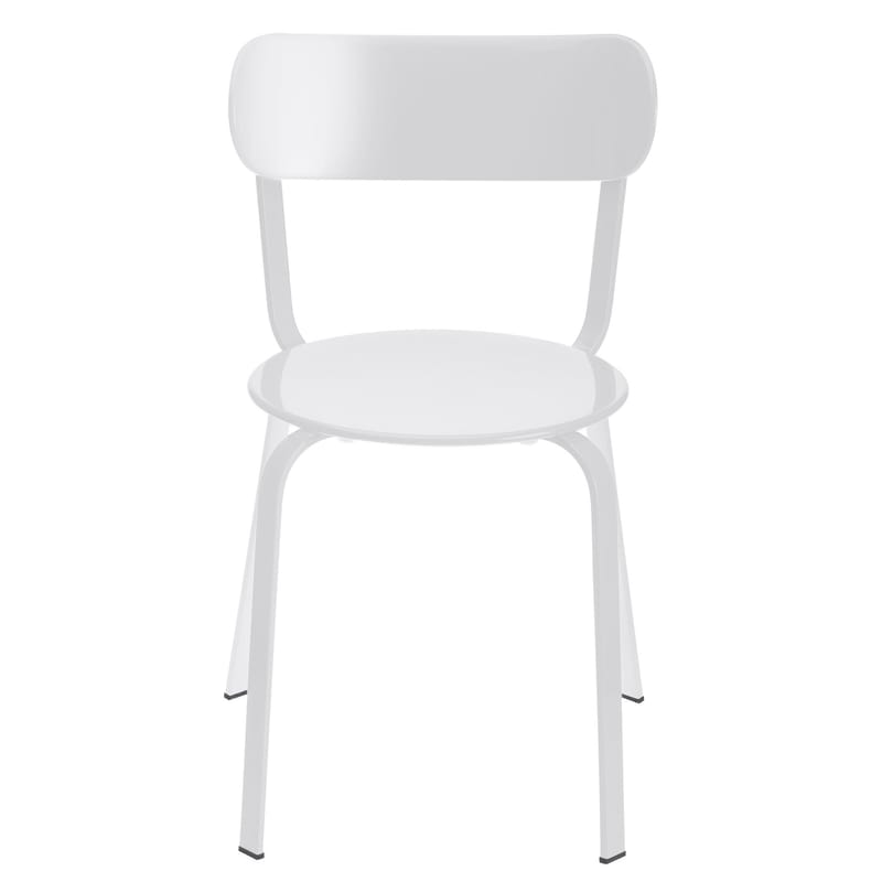 Furniture - Chairs - Stil Stacking chair metal white Metal - Lapalma - White lacquered metal - Lacquered metal