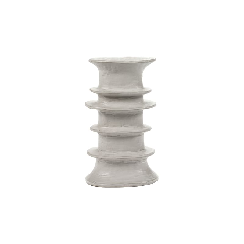 Décoration - Vases - Vase Billy 4 céramique blanc / Ø 18 x H 30 cm - Serax - Blanc - Grès