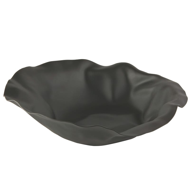Table et cuisine - Corbeilles, centres de table - Corbeille Sarria métal noir / Ø 27,5 cm - Lluis Clotet, 2000 - Alessi - Noir - Acier inoxydable