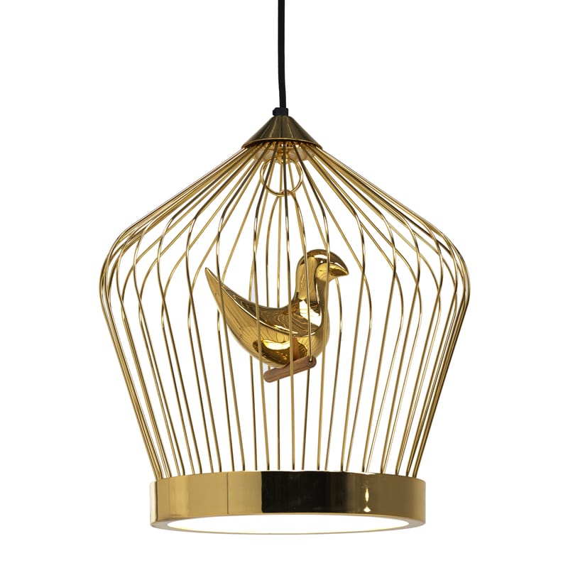 Leuchten - Pendelleuchten - Figur oiseau supplémentaire keramik gold / für Hängelampe \