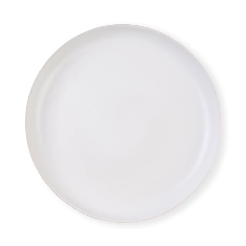 Table et cuisine - Plateaux et plats de service - Plat  céramique blanc / Assiette de présentation - Ø 35,5 cm / Grès mat - Au Printemps Paris - Blanc mat - Grès