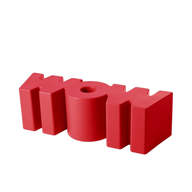 Mobilier - Mobilier Kids - Banc Wow plastique rouge / L 147 cm - Slide - Rouge - polyéthène recyclable