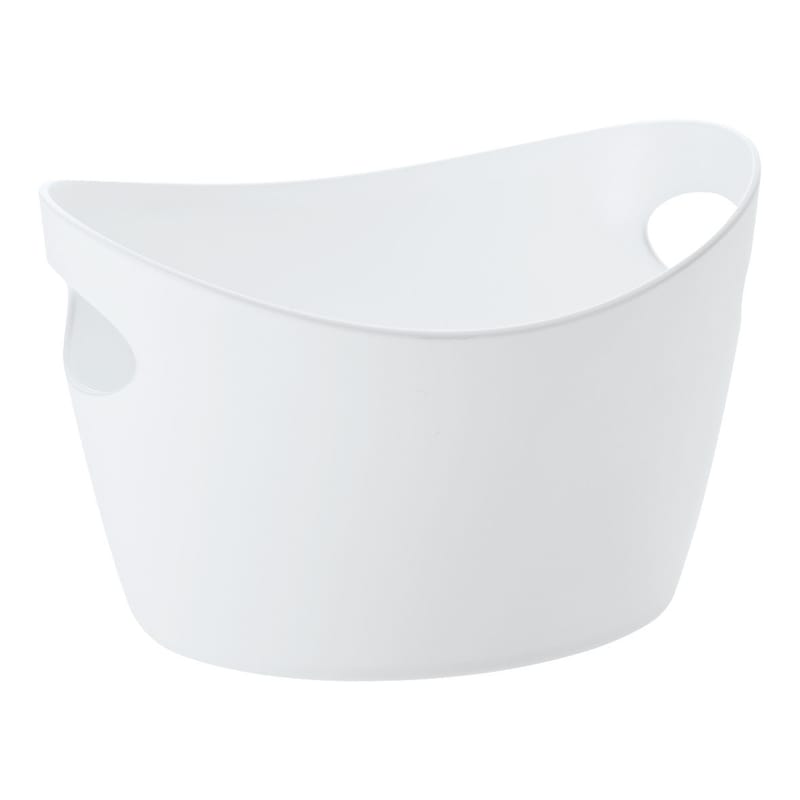 Accessoires - Accessoires salle de bains - Corbeille Bottichelli XXS plastique blanc / L 12 x H 7 cm - Koziol - Blanc - Polypropylène