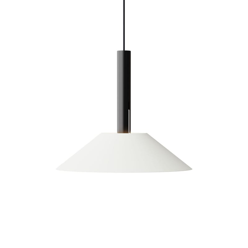 Luminaire - Suspensions - Suspension Hook Small métal noir / Ø 50 x H 42,4 cm - NINE - Noir - Acier, Aluminium