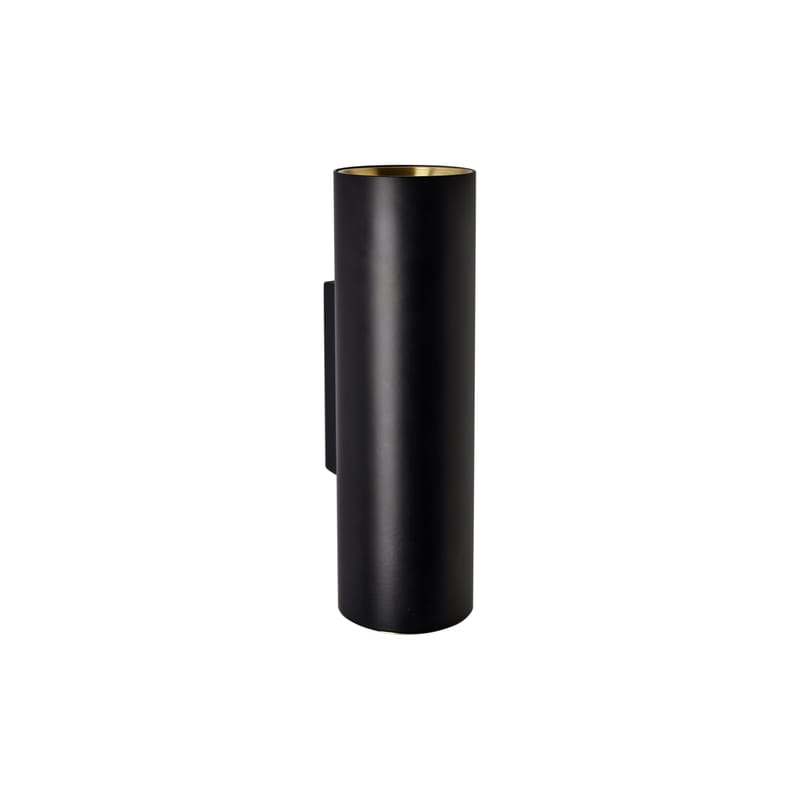 Luminaire - Plafonniers - Applique Tobo W65 métal noir / Ø 6,5 x H 22 cm - DCW éditions - Noir - Acier, Laiton