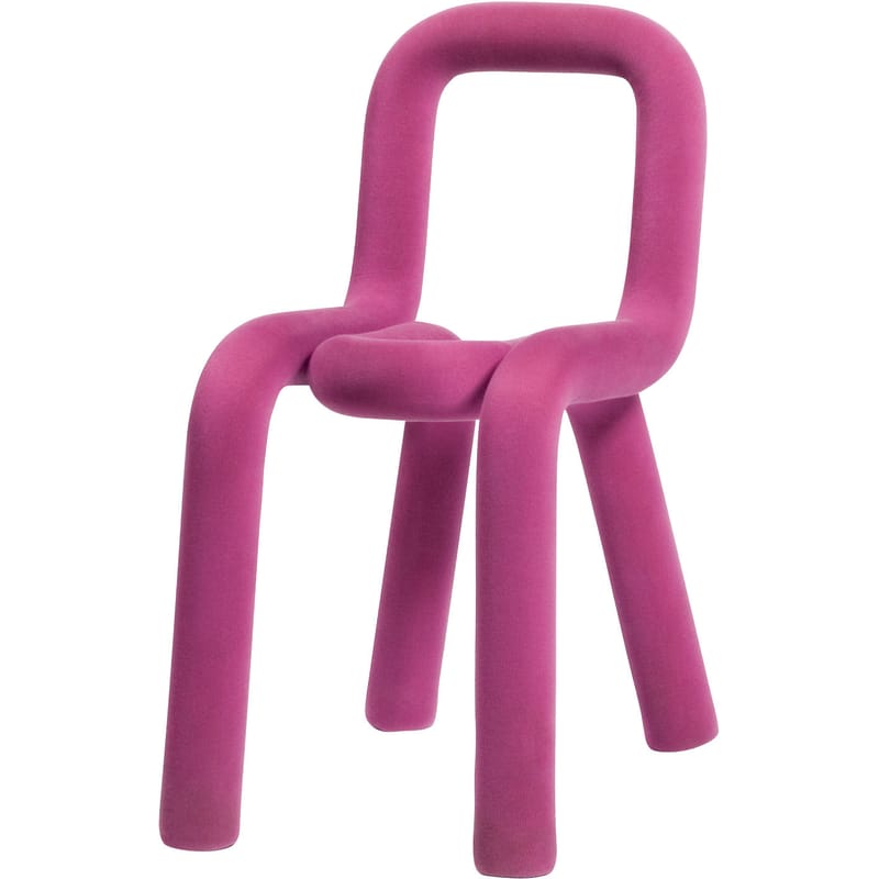 Mobilier - Chaises, fauteuils de salle à manger - Housse de chaise  tissu rose / Pour chaise Bold - Moustache - Rose - Coton, Polyuréthane