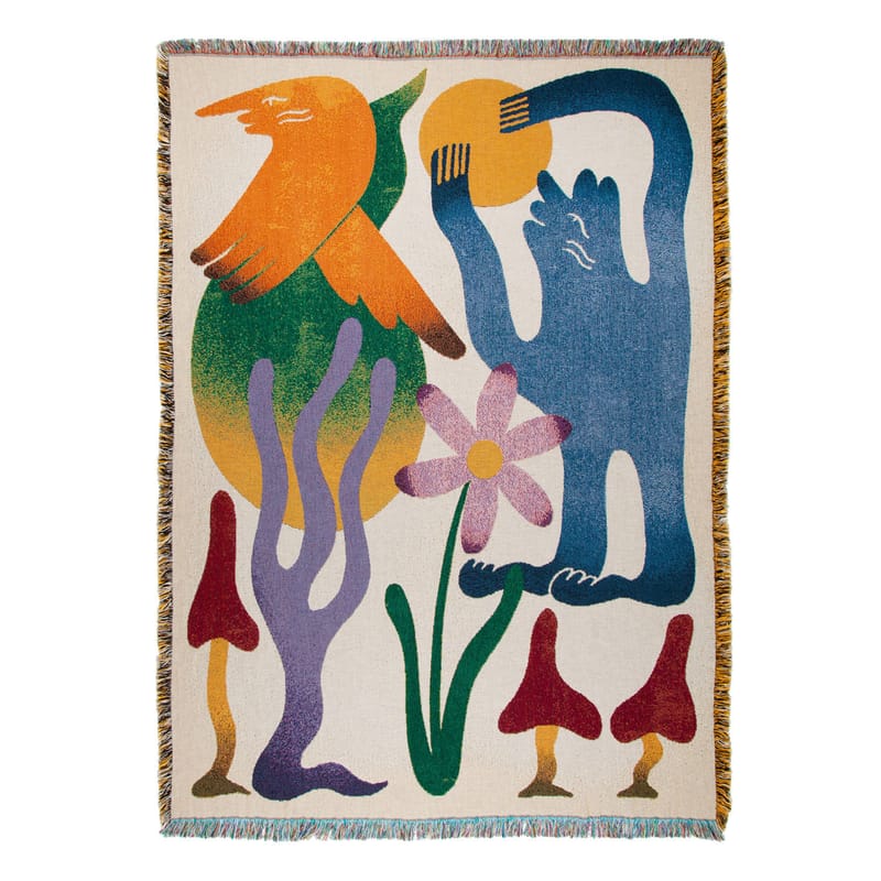 Décoration - Tapis - Plaid Dumont tissu multicolore / By Steven Fritters - 137 x 178 cm - Slowdown Studio - Steven Fritters - Coton