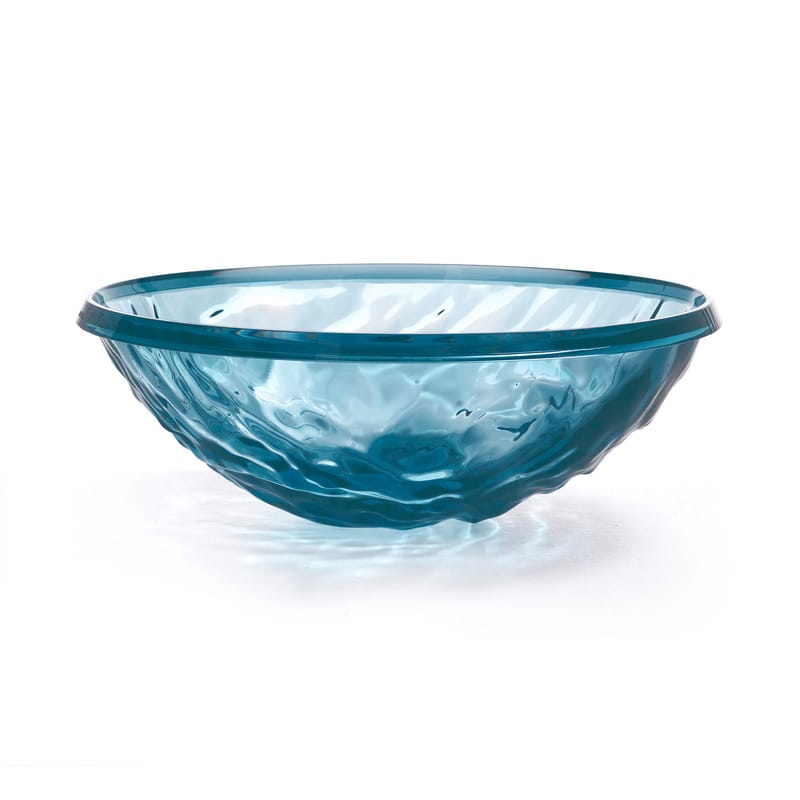 Table et cuisine - Saladiers, coupes et bols - Saladier Moon plastique bleu / Coupe - Ø 45 cm - Kartell - Bleu pâle - PMMA