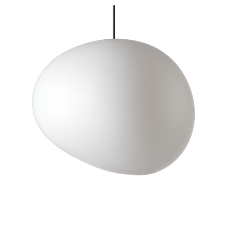 Luminaire - Luminaires d\'extérieur - Suspension d\'extérieur Gregg Grande plastique blanc/ L 46 cm - Foscarini - Blanc - Grande / L 46 cm - Polyéthylène