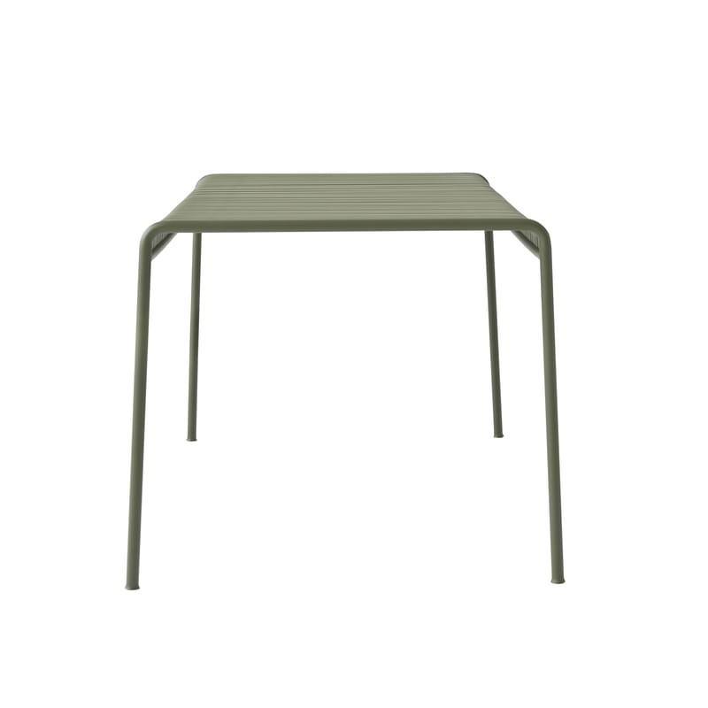 Jardin - Tables de jardin - Table carrée Palissade métal vert / 82,5 x 90 - Bouroullec, 2016 - Hay - Vert olive - Acier électro-galvanisé, Peinture époxy