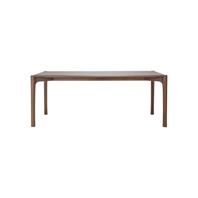 Mobilier - Tables - Table rectangulaire PI bois naturel / 200 x 95 cm - 8 personnes - Ethnicraft - Teck brun - Teck massif teinté FSC