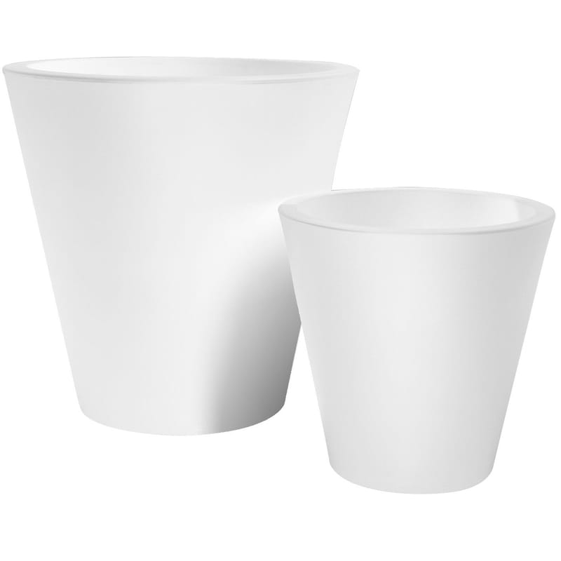 Outdoor - Vasi e Piante - Vaso per fiori New Pot materiale plastico bianco h  50 cm - Serralunga - Bianco - Polietilene