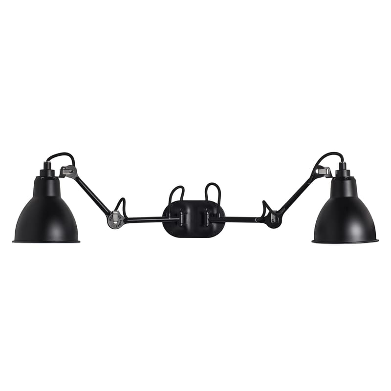 Luminaire - Appliques - Applique N° 204  Double métal noir /  Lampe Gras - DCW éditions - Noir satiné - Acier, Aluminium