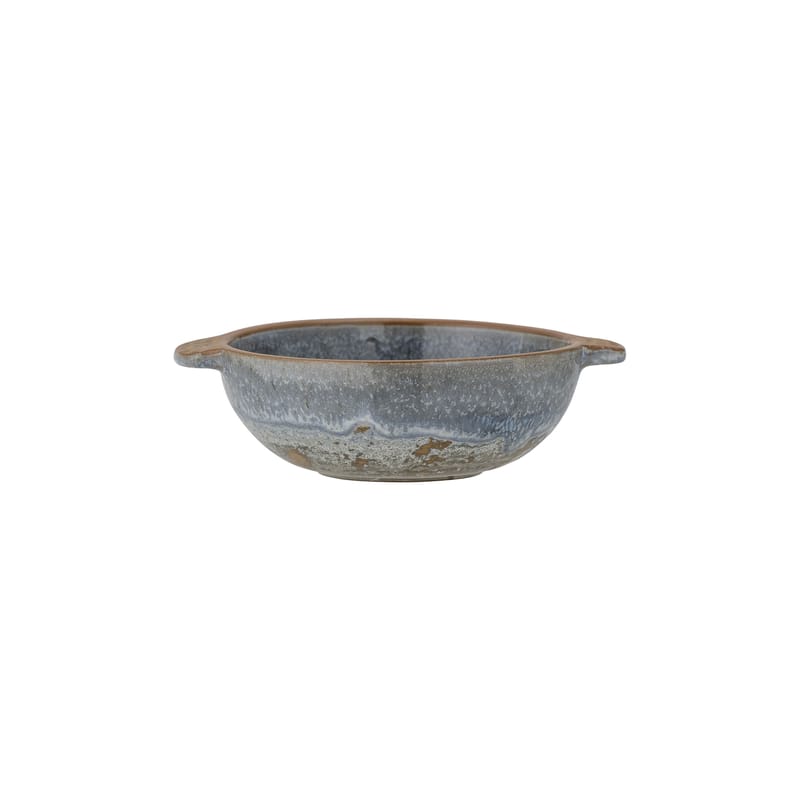 Tisch und Küche - Salatschüsseln und Schalen - Schale Hariet keramik blau / Keramik - Ø 12,5 x H 4 cm - Bloomingville - Blau / Natur - emaillierter Sandstein