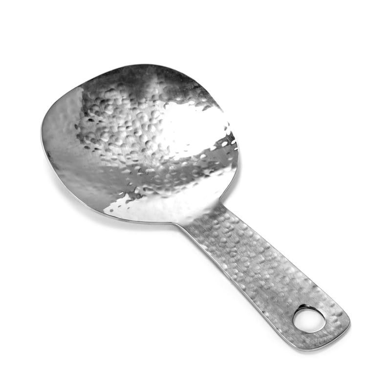 Tisch und Küche - Besteck - Servierlöffel  metall / Gehämmertes Metall - Serax - Stahl - rostfreier Stahl