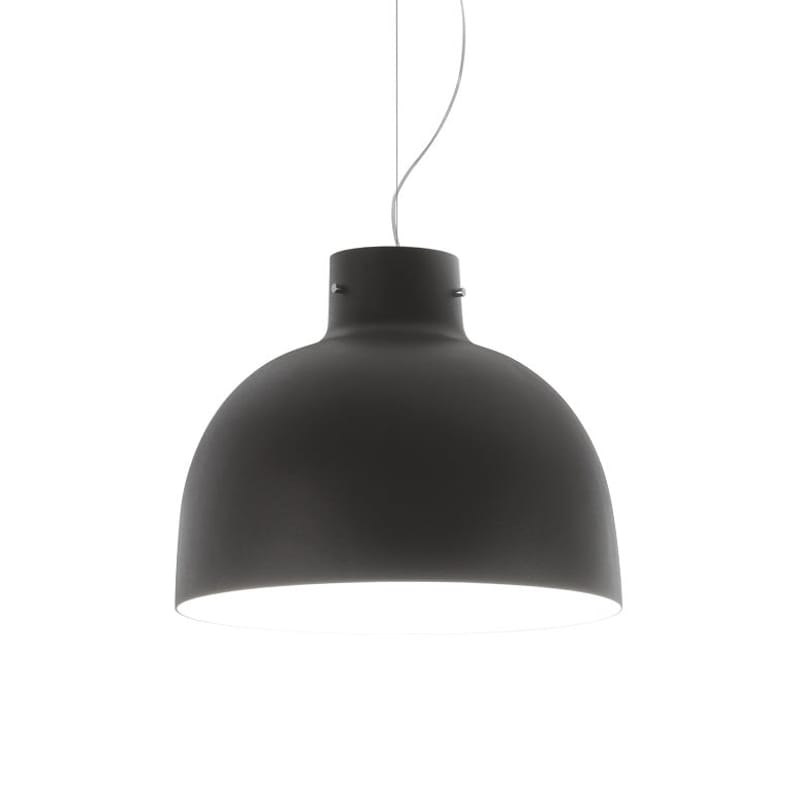 Luminaire - Suspensions - Suspension Bellissima Mate plastique noir / Ø 50 cm - Kartell - Noir mat - Technopolymère thermoplatique