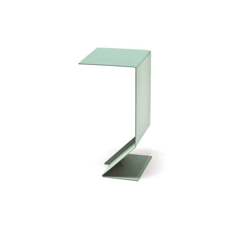 Mobilier - Tables basses - Table d\'appoint Mark métal vert / L 27  x H 51 cm - Acier - Moroso - Vert Quartz - Acier