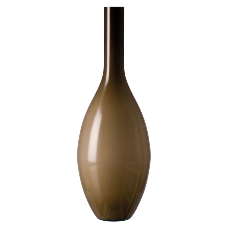 Décoration - Vases - Vase Beauty verre beige H 65 cm - Leonardo - Beige - Verre