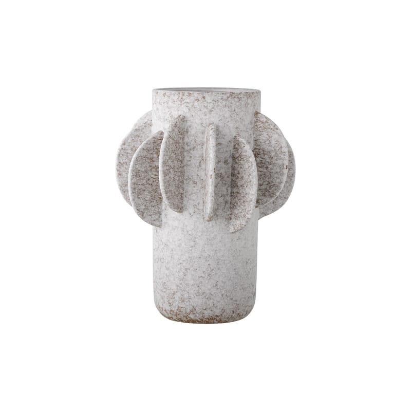 Décoration - Vases - Vase Herold céramique beige / Ø 18 x H 22 cm - Bloomingville - Beige naturel - Grès émaillé