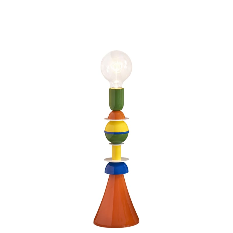 Luminaire - Lampes de table - Lampe de table Otello métal multicolore / H 40 cm - Slide - Multicolore - Aluminium laqué